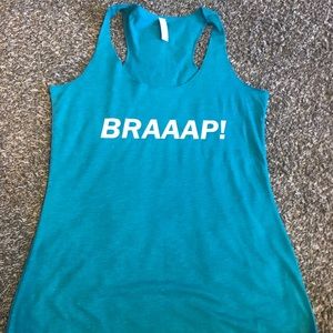 BRAAAP racerback tank racing dirt bike quad